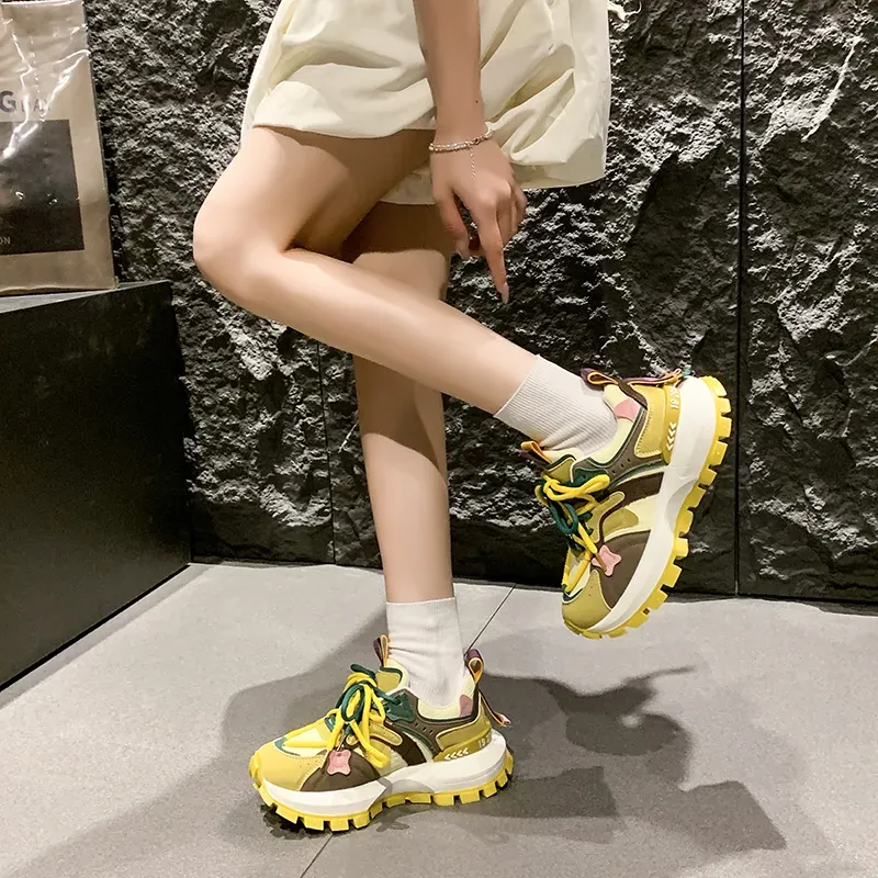 Dawei's House Cushioning Slip Resistant Chunky Sneakers Women's Gift Box Set-8