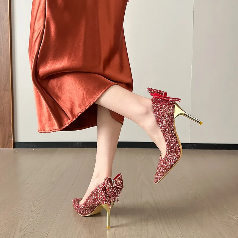 Dawei's House Slim Heel High Heels Women's Gift Box Set-35