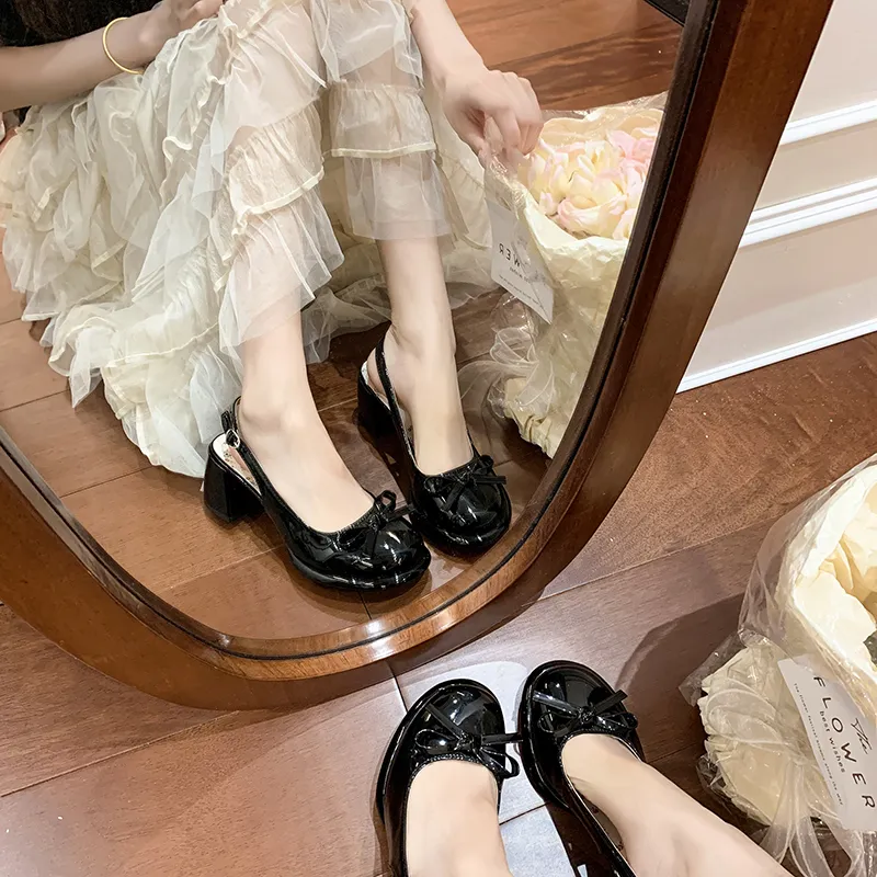 Dawei's House Block Heel High Heels Women's-9