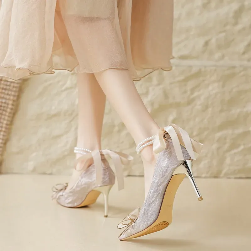 Dawei's House Slim Heel High Heels Women's Gift Box Set-9