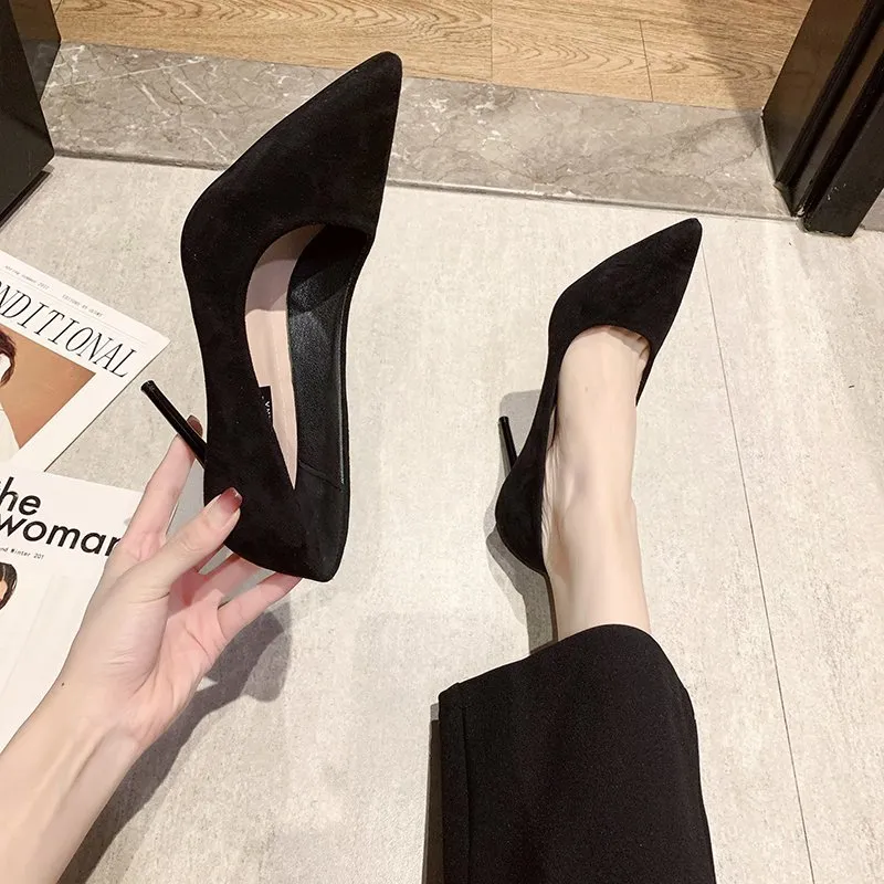 Dawei's House Slim Heel High Heels Women's-5