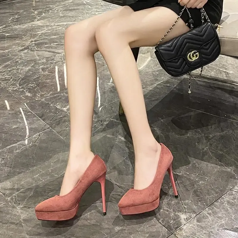 Dawei's House Slim Heel High Heels Women's-7