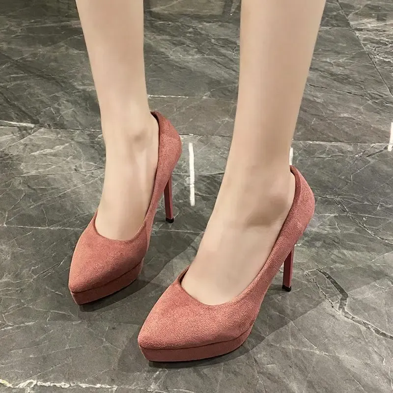 Dawei's House Slim Heel High Heels Women's-5