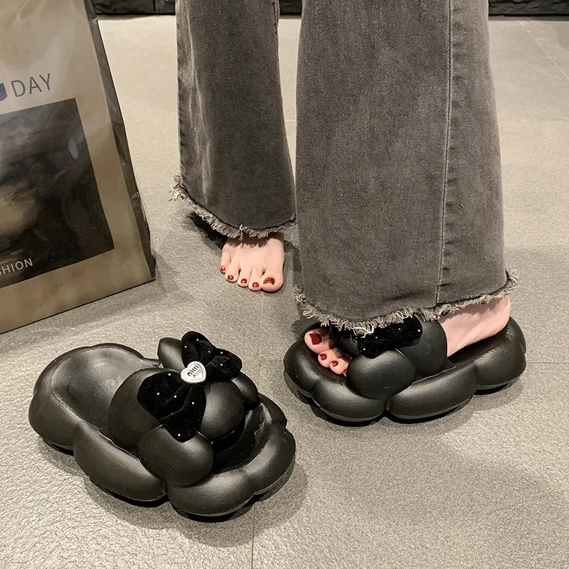 Dawei's House EVA Antibacterial, Slip Resistant, Odor Resistant Slide Slippers Women's-19
