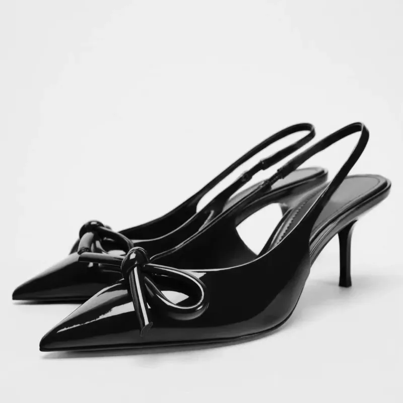 Dawei's House High Heels Women's Bowknot Box-1