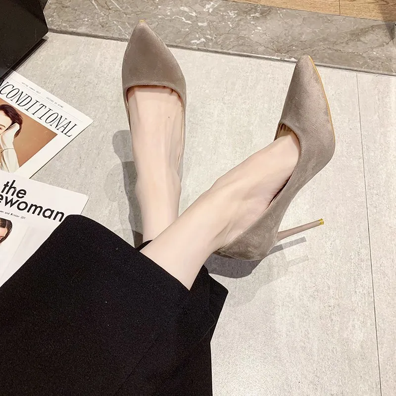 Dawei's House Slim Heel High Heels Women's-10