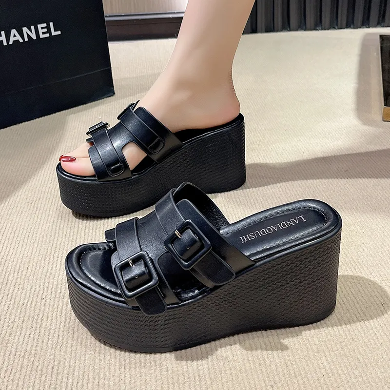Dawei's House Rubber Sole Odor Resistant, Abrasion Resistant, Quick Dry Slide Slippers Women's-7