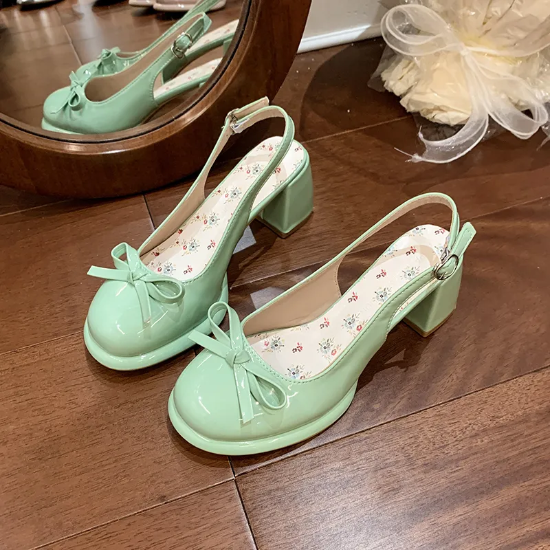 Dawei's House Block Heel High Heels Women's-19