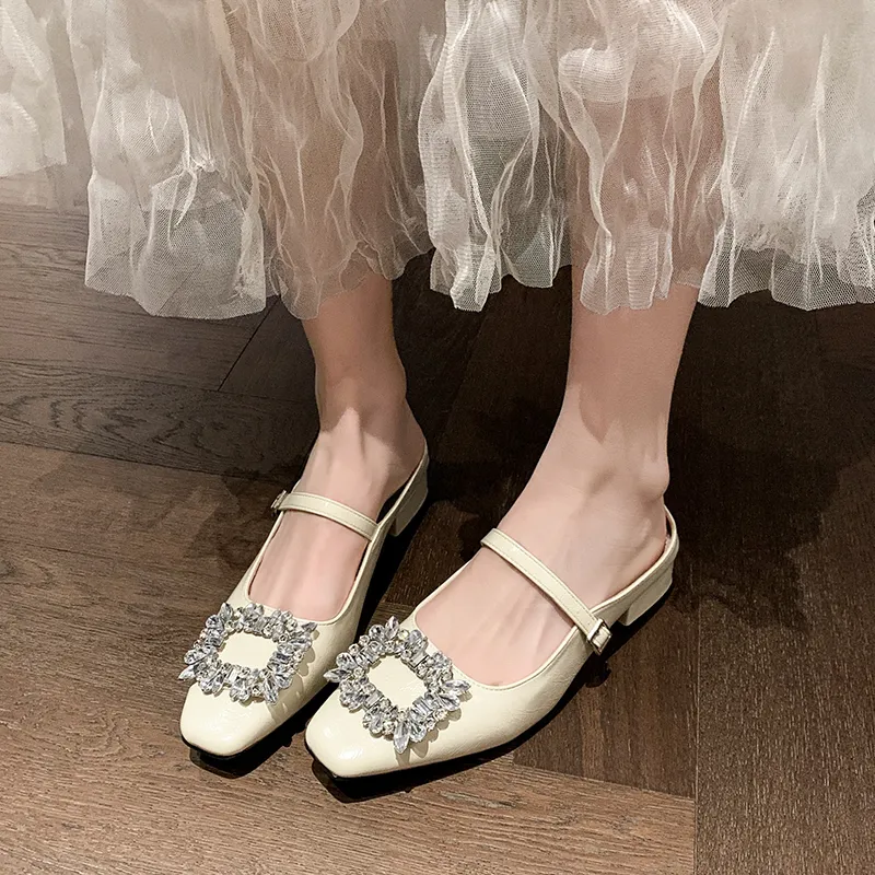Dawei's House Rubber Sole Odor Resistant Abrasion Resistant Slip Resistant Closed Toe Slippers Women's Gift Box Set-17