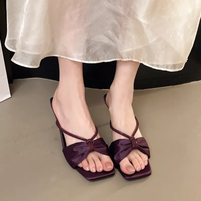 Dawei's House Rubber Sole Slip Resistant Slide Slippers Women's Gift Box Set-19