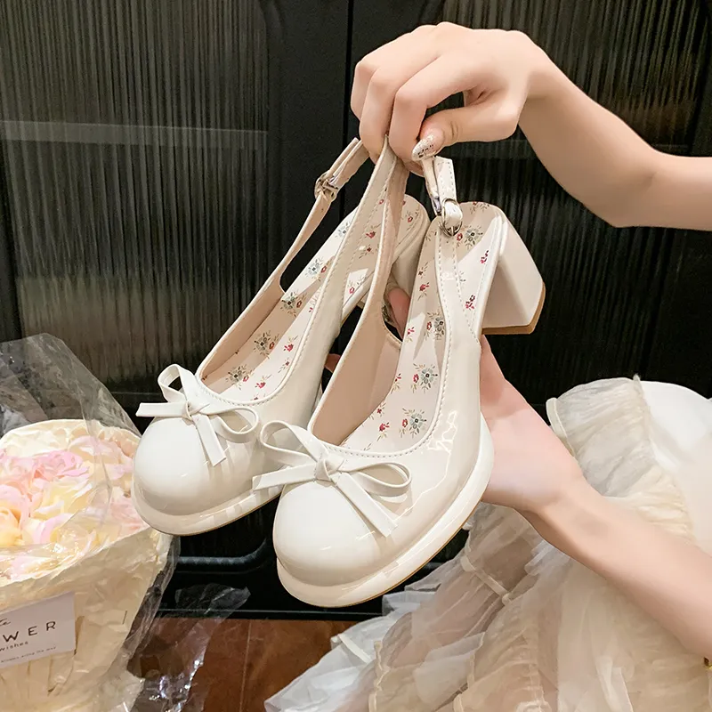 Dawei's House Block Heel High Heels Women's-27