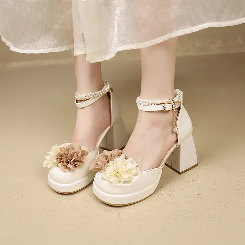 Dawei's House Chunky Heel High Heels Women's-12