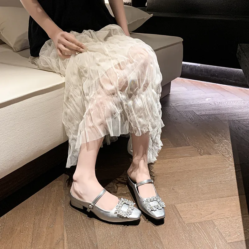 Dawei's House Rubber Sole Odor Resistant Abrasion Resistant Slip Resistant Closed Toe Slippers Women's Gift Box Set-22
