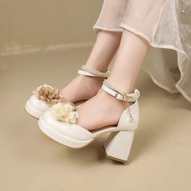 Dawei's House Chunky Heel High Heels Women's-11