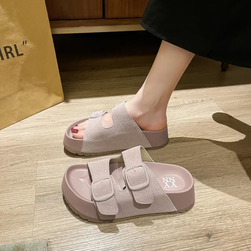 Dawei's House Rubber Sole Slip Resistant, Odor Resistant, Antibacterial Slide Slippers Women's-10