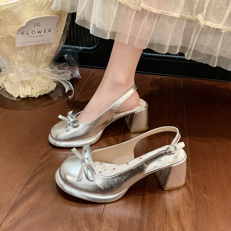 Dawei's House Block Heel High Heels Women's-11