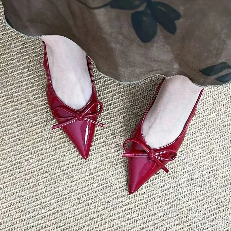 Dawei's House High Heels Women's Bowknot Box-5