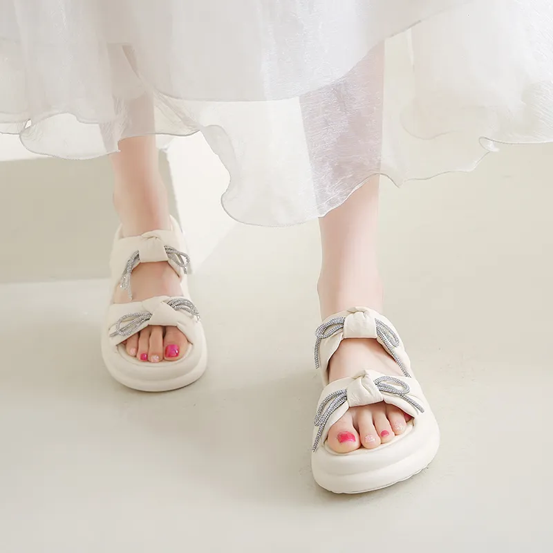 Dawei's House Rubber Sole Slip Resistant Quick Dry Antibacterial Cushioning Slide Slippers Women's Gift Box Set-5