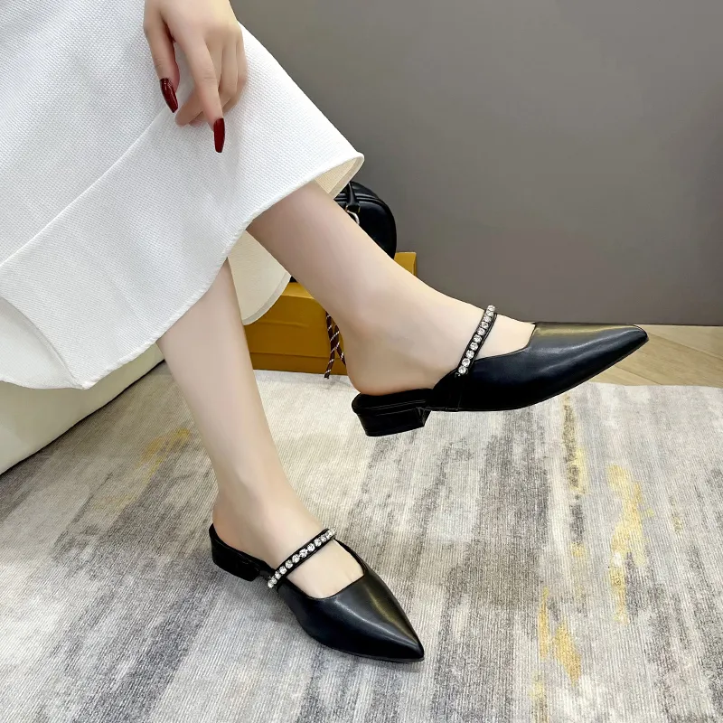 Dawei's House Rubber Sole Closed Toe Slippers Women's-9