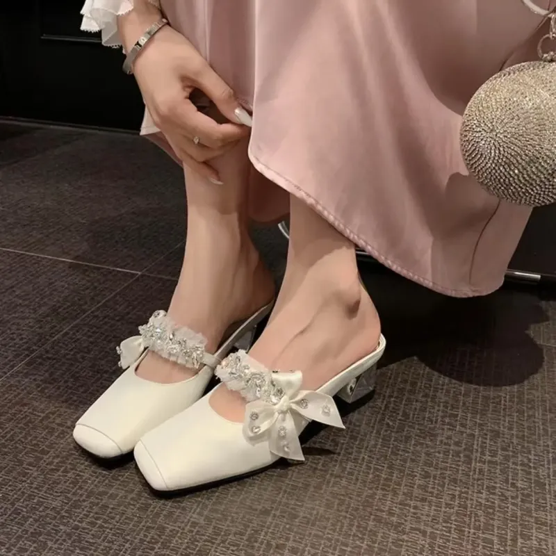 Dawei's House Rubber Sole Abrasion Resistant Slip Resistant Antibacterial Closed Toe Slippers Women's Gift Box Set-16