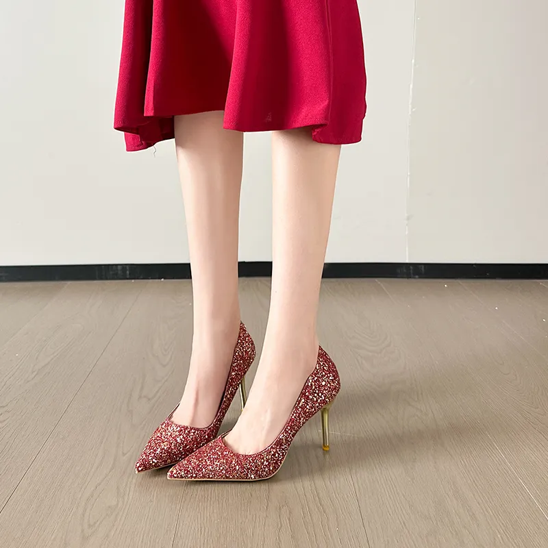 Dawei's House Slim Heel High Heels Women's Gift Box Set-7