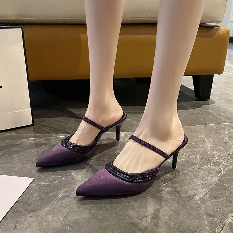 Dawei's House Rubber Sole Slip Resistant Closed Toe Slippers Women's Gift Box Set-11