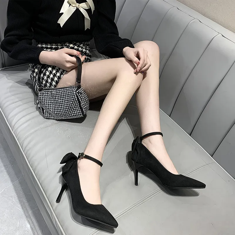 Dawei's House Slim Heel High Heels Women's-5