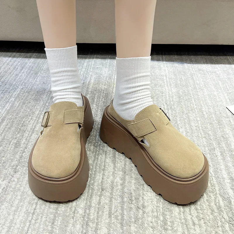 Dawei's House Rubber Sole Slip Resistant Antibacterial Closed Toe Slippers Women's-19