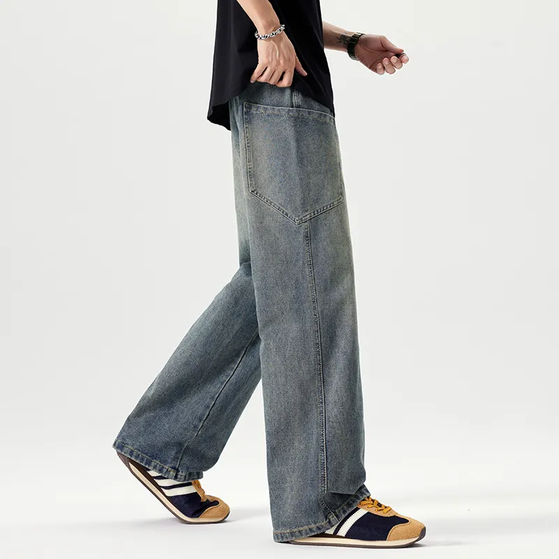 FCB ARCELONA Jeans Unisex Vintage Blue-4