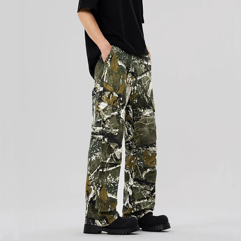 FCB ARCELONA Casual Pants Unisex Branch Camouflage-3