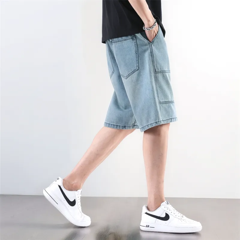 FCB ARCELONA Denim Shorts Unisex Ocean Blue-3