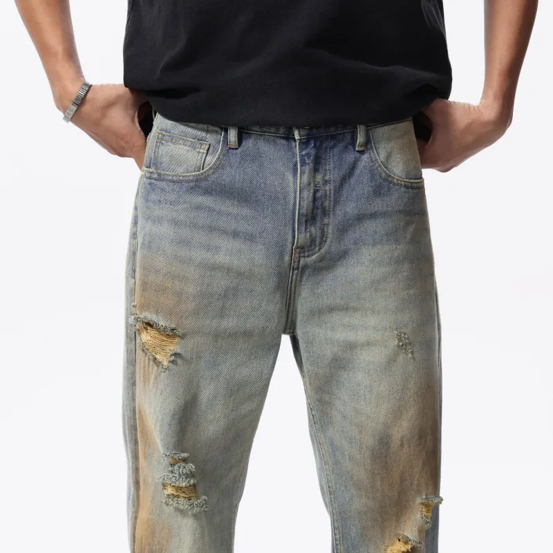 FCB ARCELONA Jeans Unisex Vintage Blue-2