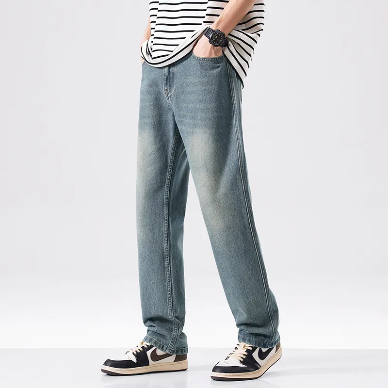 FCB ARCELONA Jeans Unisex Vintage Blue-4