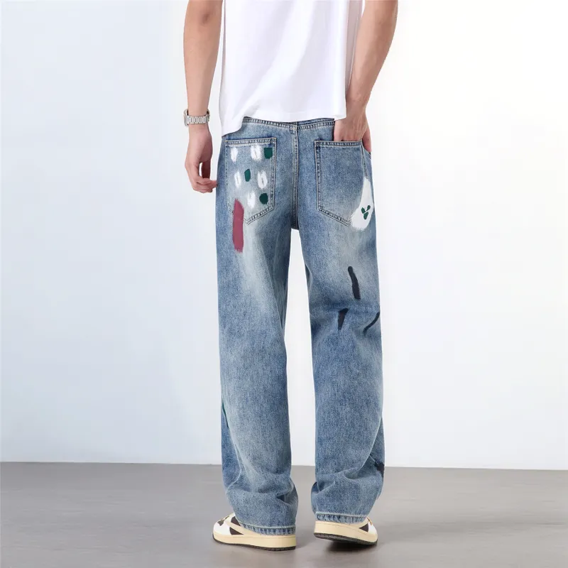 FCB ARCELONA Jeans Unisex Blue-5