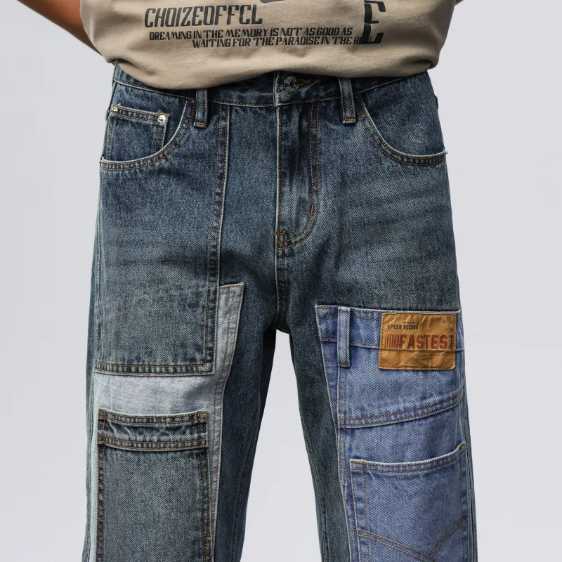 FCB ARCELONA Jeans Unisex Vintage Blue-2