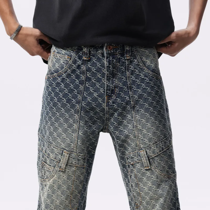 FCB ARCELONA Jeans Unisex Vintage Blue-2