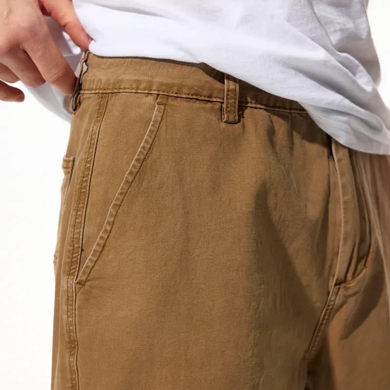 FCB ARCELONA Denim Shorts Unisex Khaki-3