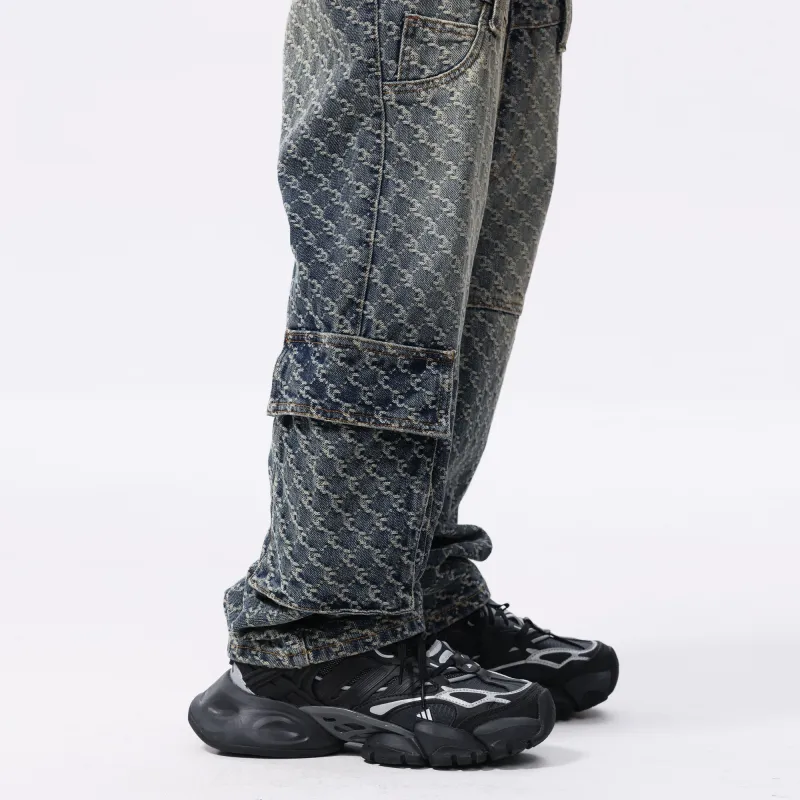 FCB ARCELONA Jeans Unisex Vintage Blue-4