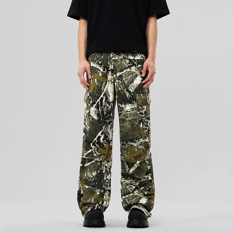 FCB ARCELONA Casual Pants Unisex Branch Camouflage-2