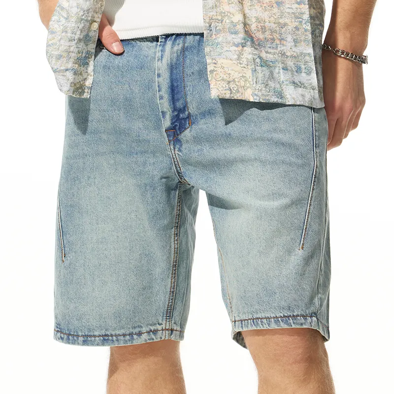 FCB ARCELONA Denim Shorts Unisex Light Blue-2