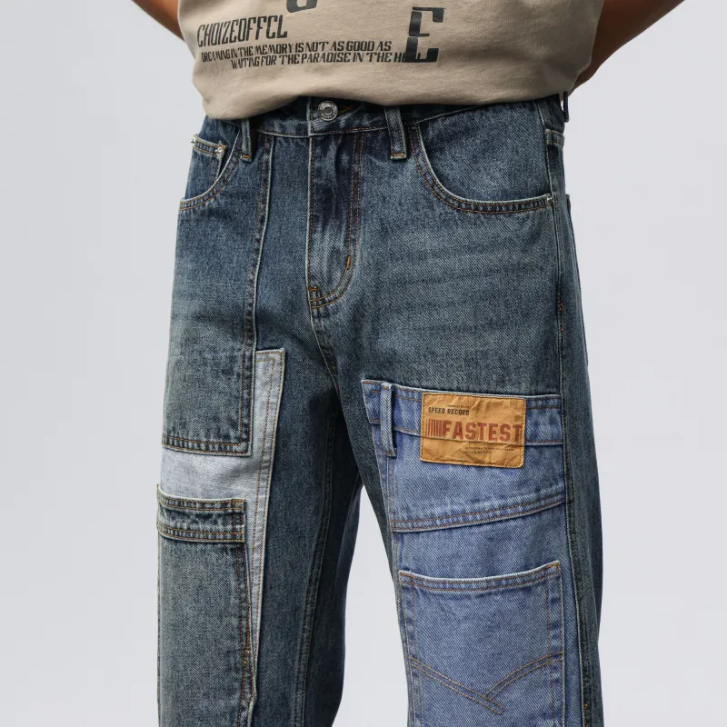 FCB ARCELONA Jeans Unisex Vintage Blue-3