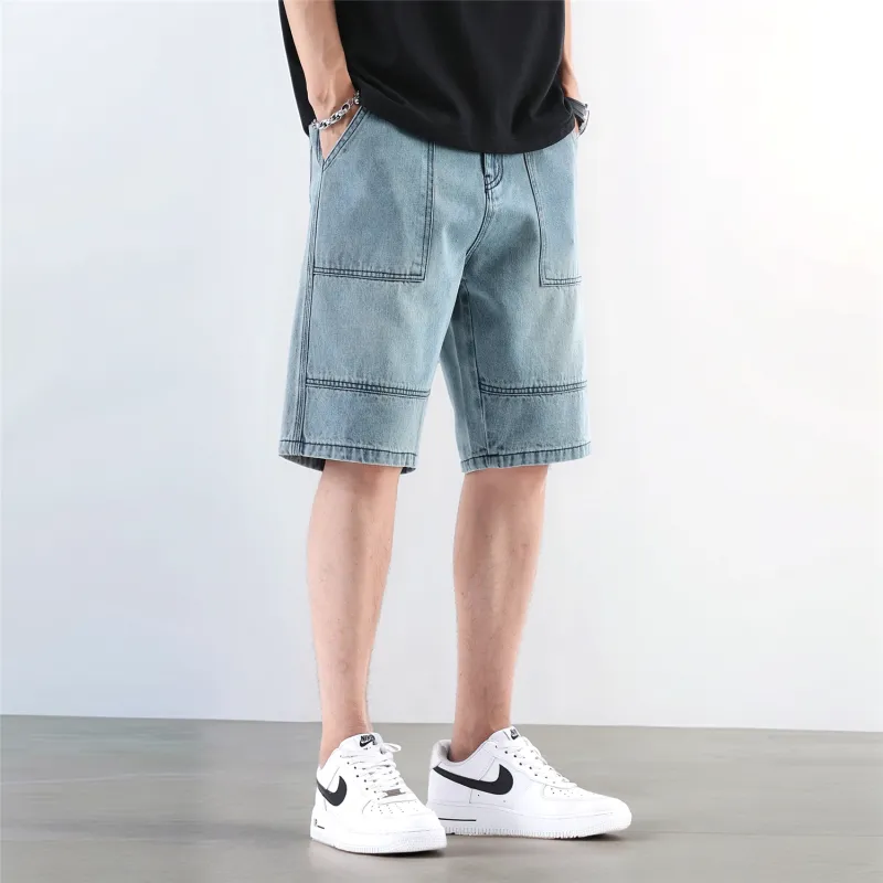 FCB ARCELONA Denim Shorts Unisex Ocean Blue-2