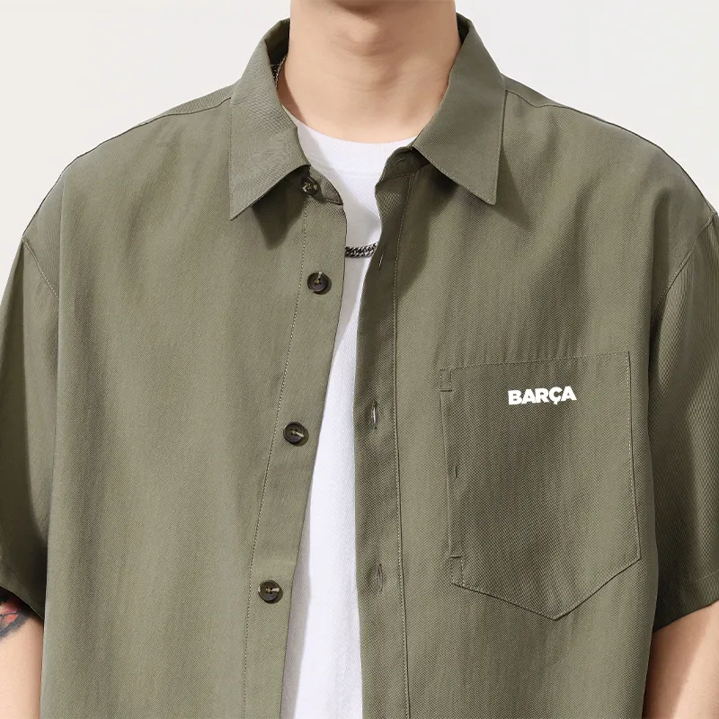 FCB ARCELONA Shirt Unisex Khaki Green-2