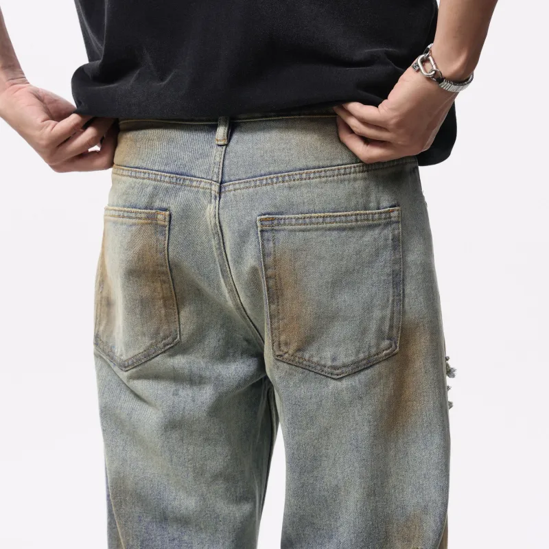 FCB ARCELONA Jeans Unisex Vintage Blue-4