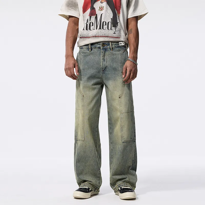 FCB ARCELONA Jeans Unisex Vintage Blue-2