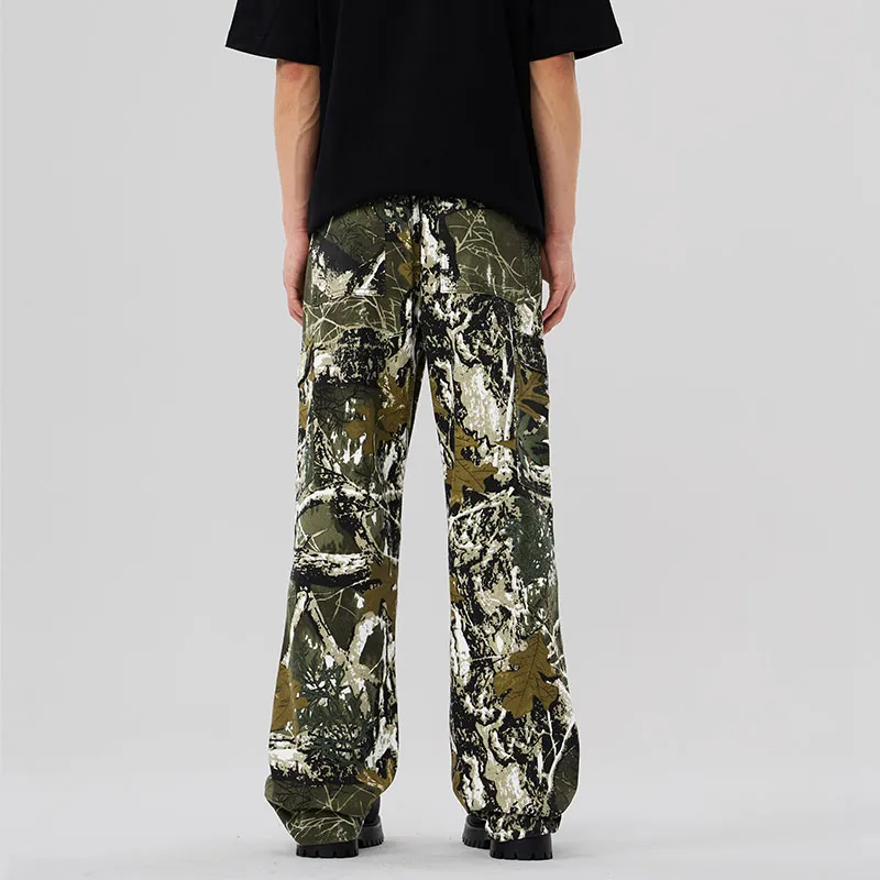FCB ARCELONA Casual Pants Unisex Branch Camouflage-4