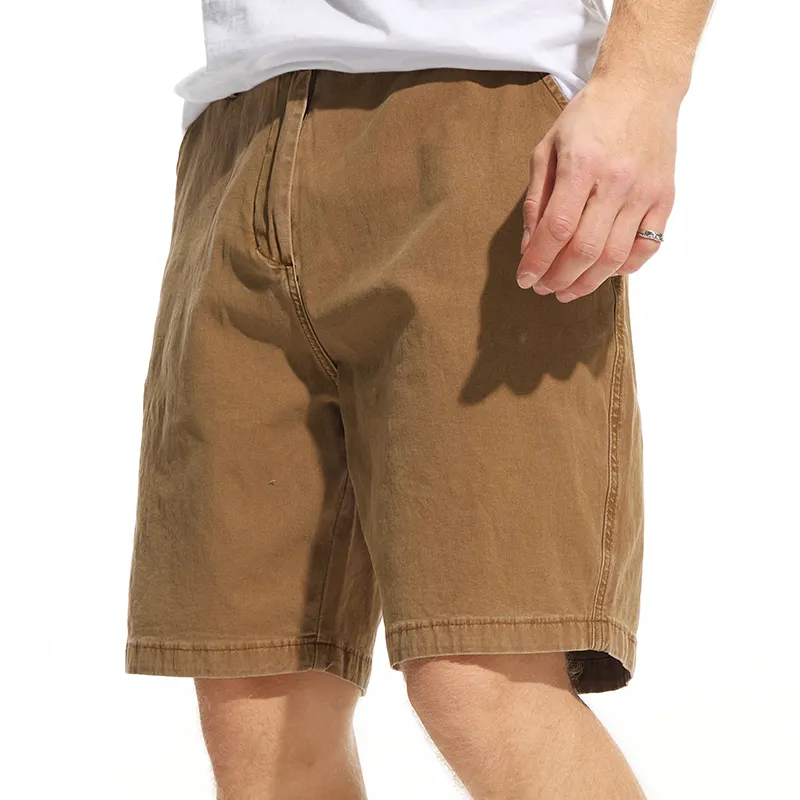 FCB ARCELONA Denim Shorts Unisex Khaki-2