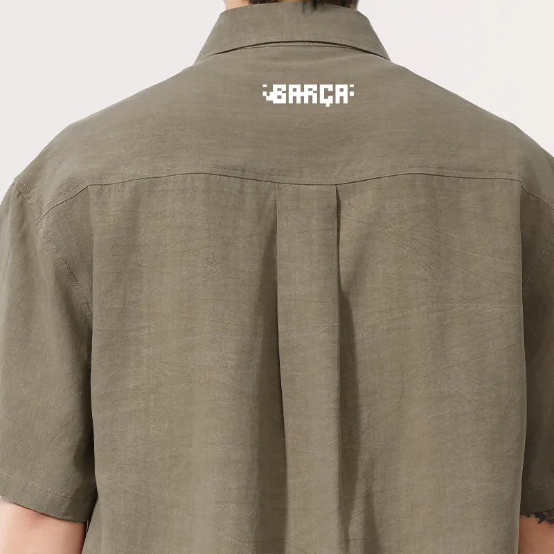 FCB ARCELONA Shirt Unisex Coffee-3