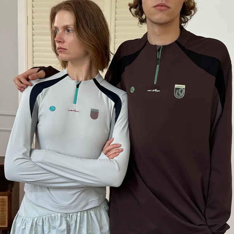 Umamiism Sports Training Suit Long Sleeved T Shirt Women's-1