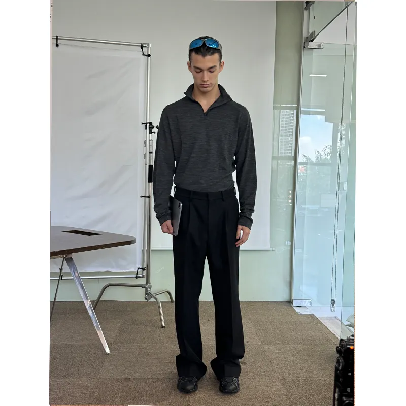 Umamiism Suit Trousers Unisex Black-2